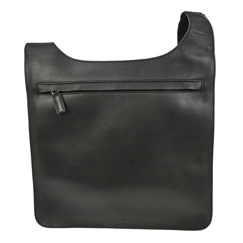 Prada Black Leather Shoulder Bag - Picture 1 of 8